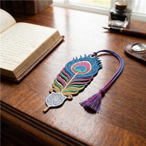 Peacock Feather Bookmark