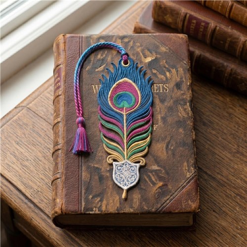 Peacock Feather Bookmark