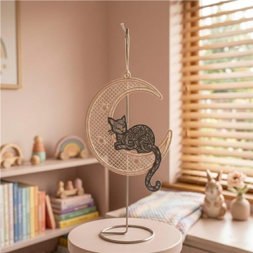 Cat Moon Decorative Art