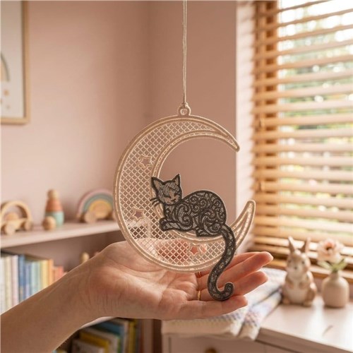 Cat Moon Decorative Art