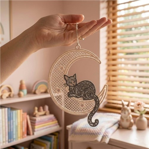 Cat Moon Decorative Art