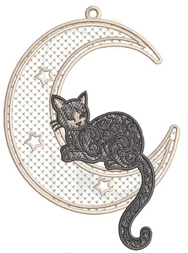 Cat Moon Decorative Art