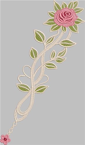 Rose Floral Free Standing Lace