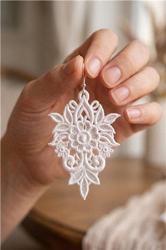 Lace Floral Earrings