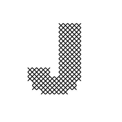 Cross Stitch Font J Embroidery Design