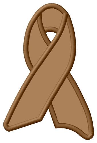 Brown Ribbon Embroidery Design