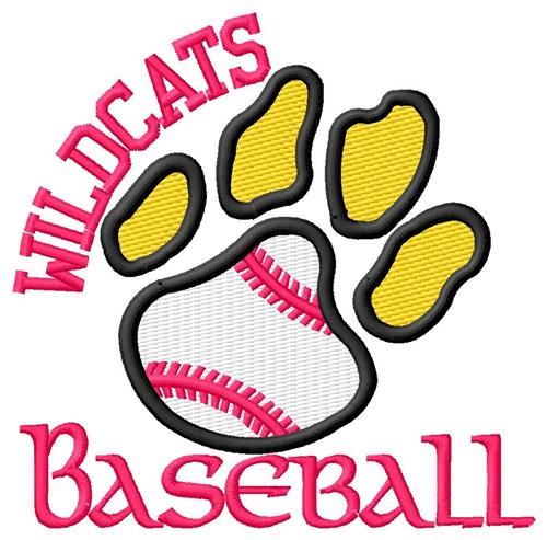 Wildcats Baseball Embroidery Design
