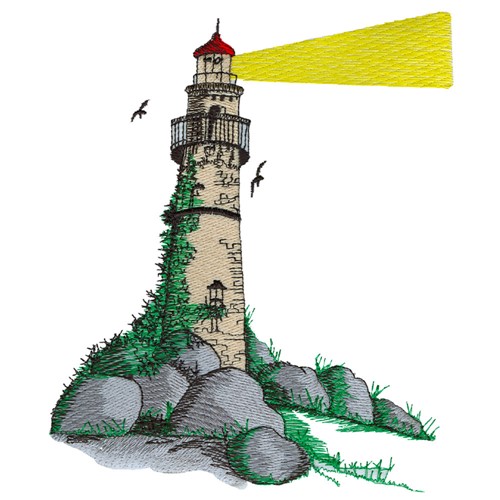 54+ Lighthouse Embroidery Designs
