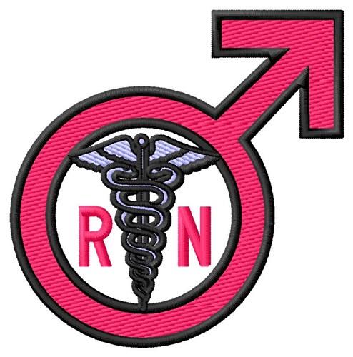 Registered Nurse Logo counted Cross Stitch Pattern