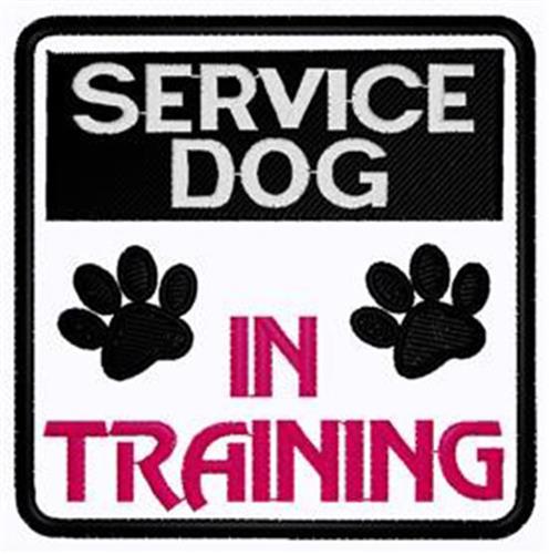 Service Dog Patch Embroidery Design