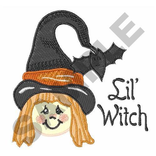 LIL WITCH Embroidery Design