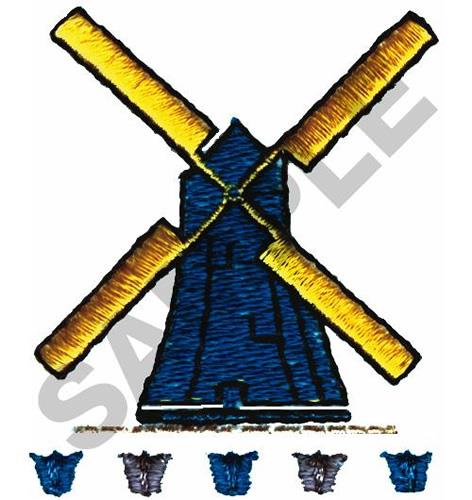 Personalized Dutch Windmill - Embroidered Hand Towel