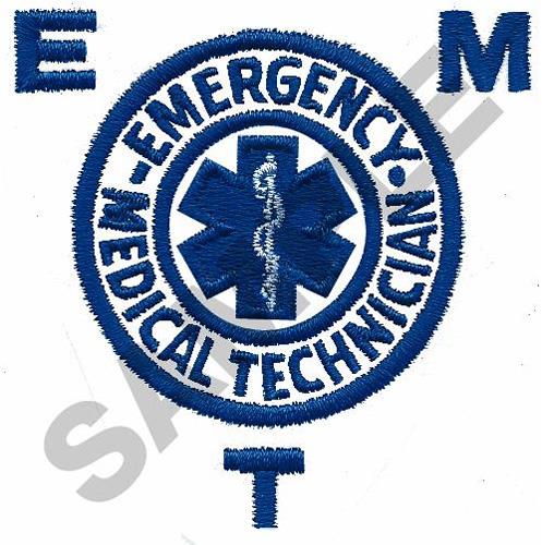 Medic Paramedic EMS EMT Medical Star Of Life PVC Patch - Black and