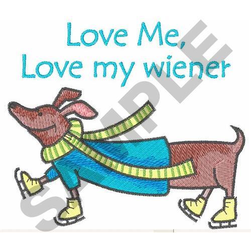 i love my wiener cartoon