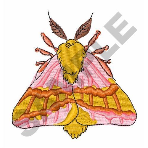 Rosy Maple Moth Hair Clip