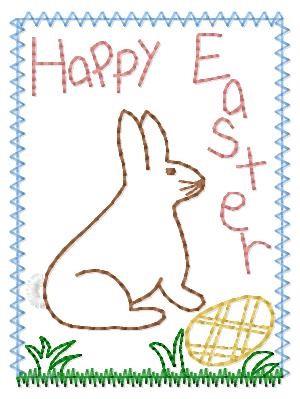 Happy Easter Linework Happy Easter Linework
