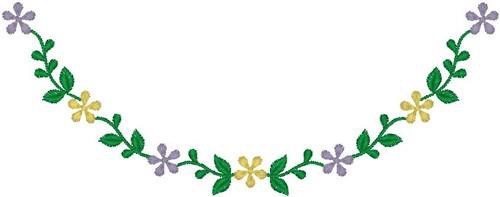 Flowery Half Circle