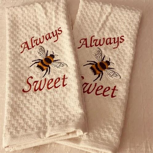 Bumble Bee Buzz Hand Towel