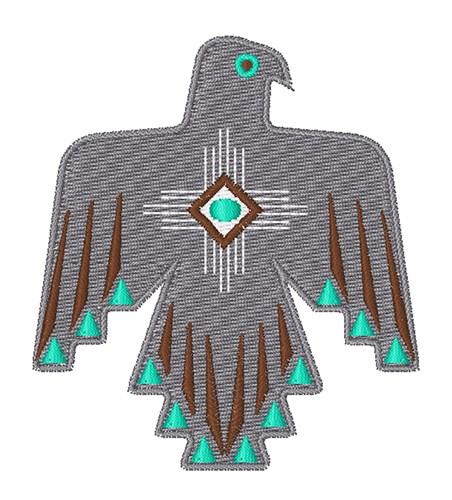 Thunderbird Symbol Embroidery Design
