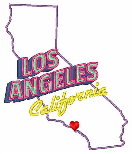 Los Angeles Embroidery design