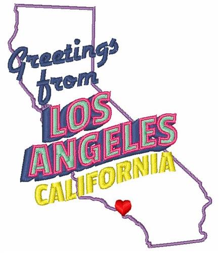 Greetings from LA Logo T-Shirt