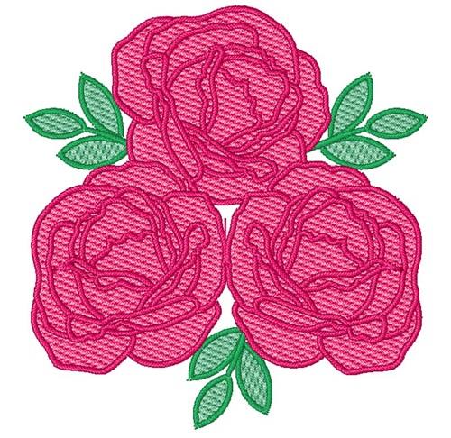 Roses Embroidery Design