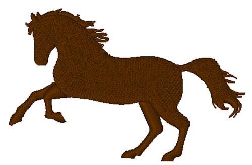 brown horse silhouette