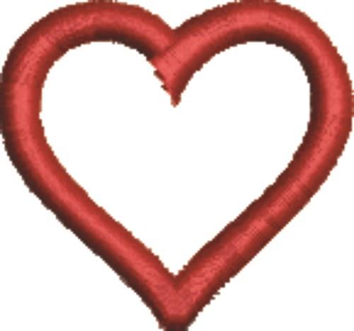 Free Heart Outline Embroidery Design