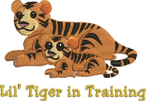 Tiger in Training Embroidery Design | EmbroideryDesigns.com