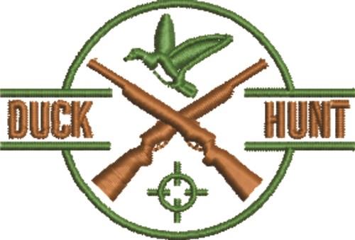 Hunting & Fishing Logo Embroidery Design