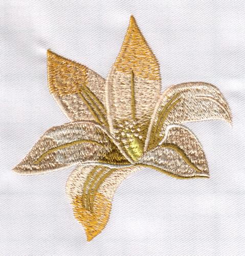 Lily Flower Embroidery Design