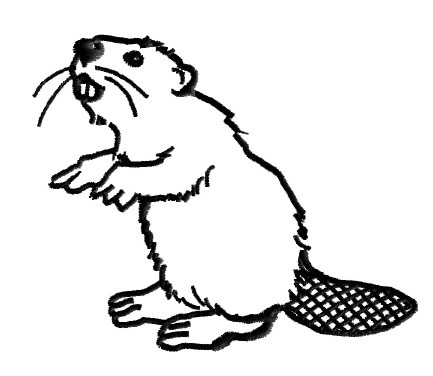 Beaver Outline Embroidery Designs, Machine Embroidery Designs at ...