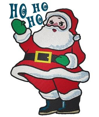 Christmas Santa Ho Ho Ho Machine Embroidery Design