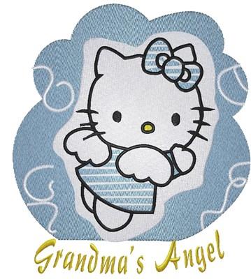 Hello Kitty Fishing Day Embroidery Design