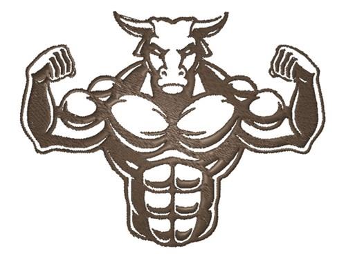 An Illustration Of A Bull Sports Mascot Head With The Word Bulls