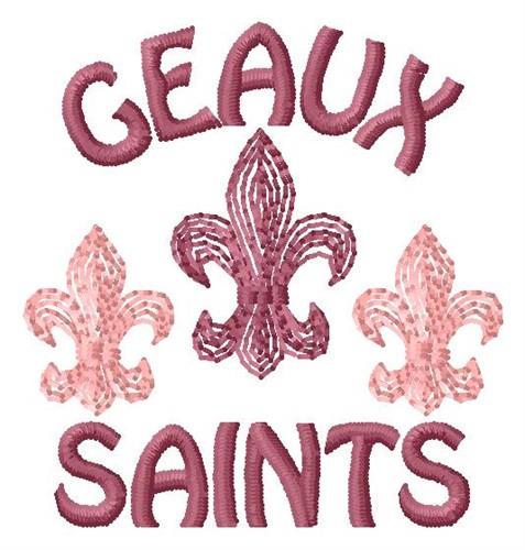 Fleur De Lis - Saints Machine Embroidery Design