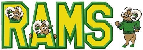Rams Mascot Applique