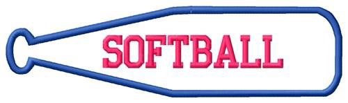 Softball Bat Outline