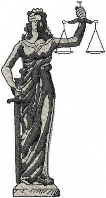 lady justice statue drawing