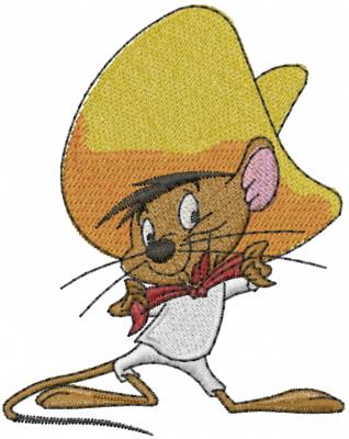 Official Speedy Gonzales Patch Winking Mouse Embroidered Iron on BA6 