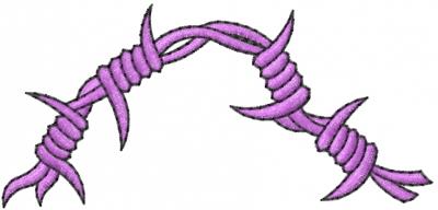 Barbed Wire Embroidery Design
