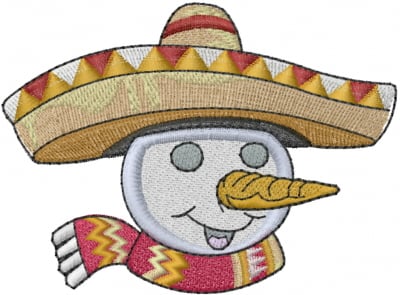 sombrero snowman