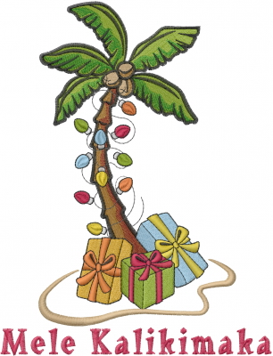 mele kalikimaka coloring pages