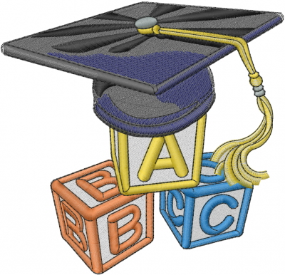 Preschool Graduation Embroidery Design 