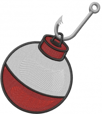 Fishing Reel /& Bobber Machine Embroidery Design