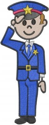 Policeman Stick Figure