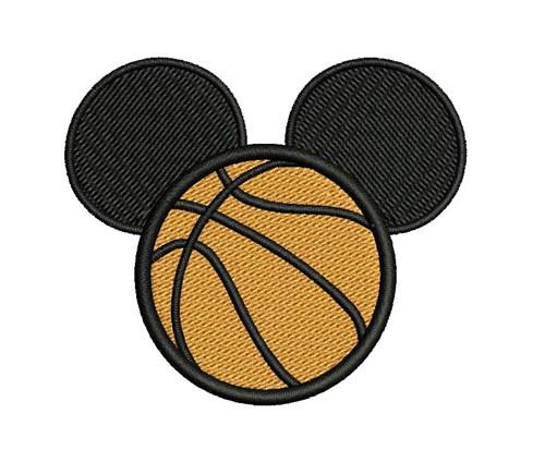 Mickey Mouse Basketball Embroidery Design