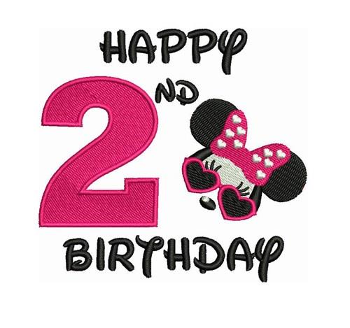 Aged 2 Disney Minnie Mouse 2nd Birthday Card For Girl – Collect Cards
