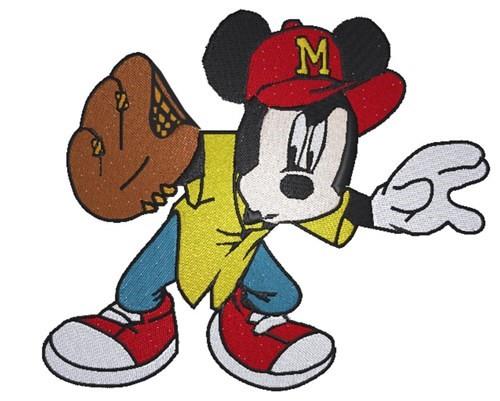 Baseball Pittsburgh Pirates Mickey Embroidery, MLB Baseball Design