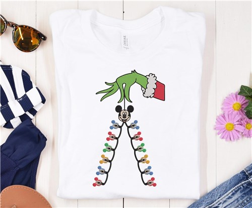 Grinch & Mickey Seam Embellishment